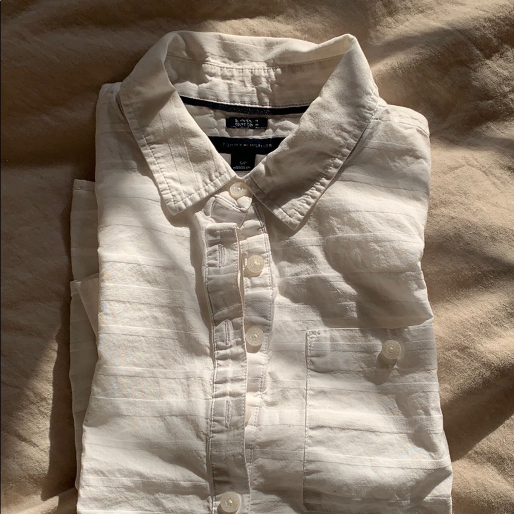 Tommy Hilfiger boyfriend fit Coupe copain shirt